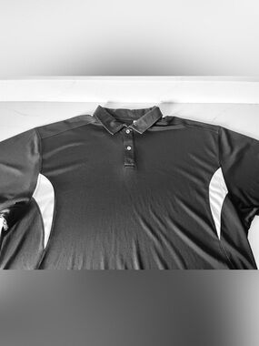 Callaway Black Golf Polo with White Side Panels